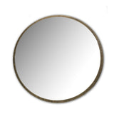 Belvedere Round Wall Mirror Aged Gold - 80x80cm