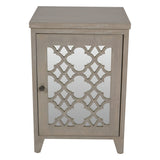 Laura Ashley Greystead Mirrored 1-Door Chest - Grey