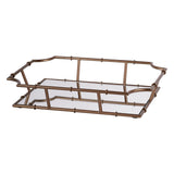 Laura Ashley Bamboo Finish Tray - Antique Brass