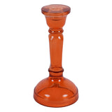 Laura Ashley Glass Candlestick - Orange