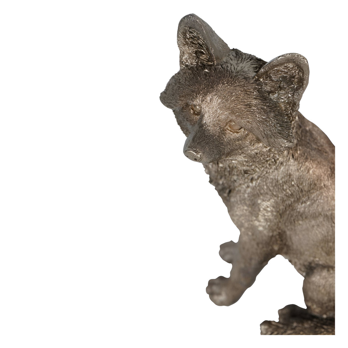 Laura Ashley Antique Gold Sitting Fox Figurine - 19.5cm