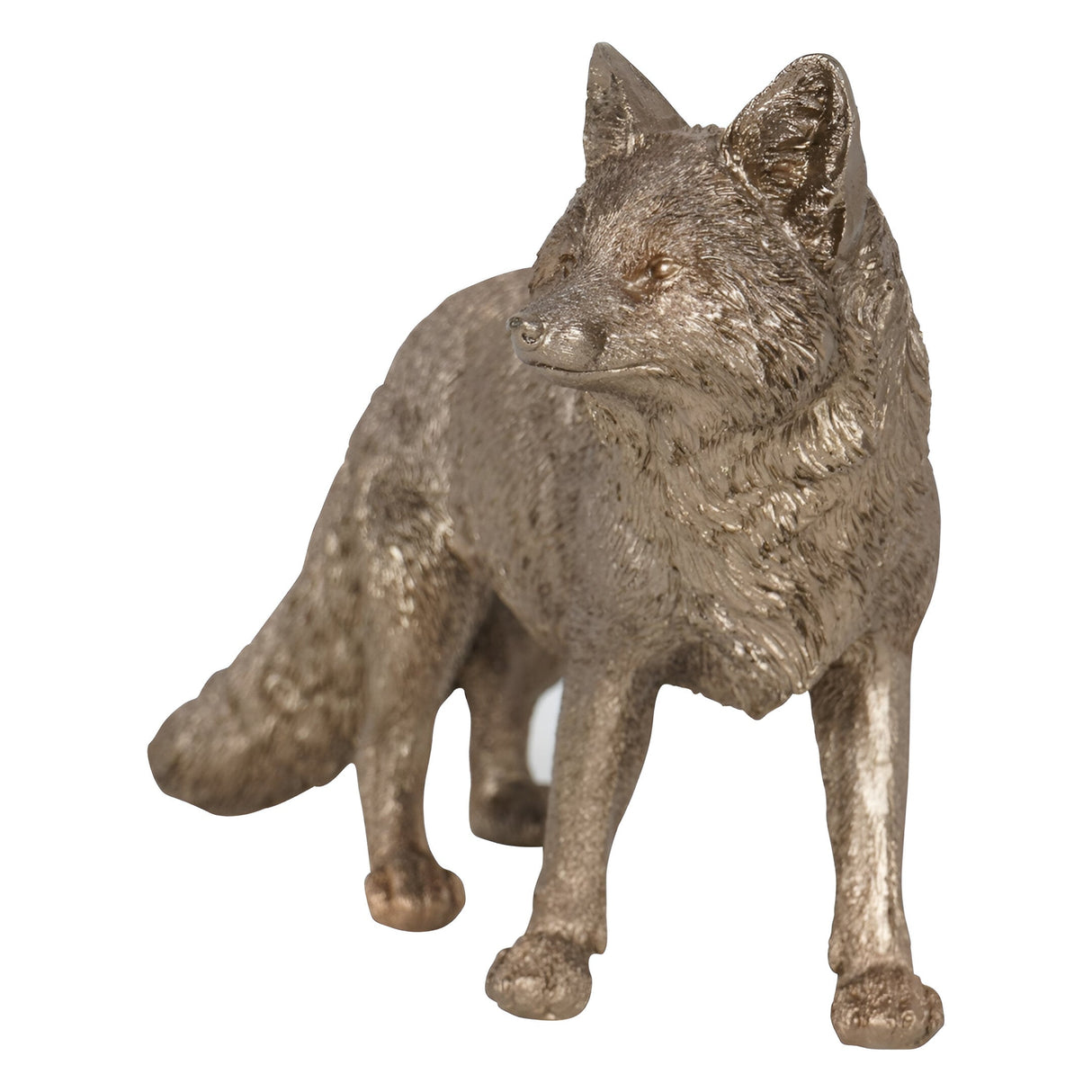 Laura Ashley Antique Gold Standing Fox Figurine - 24cm