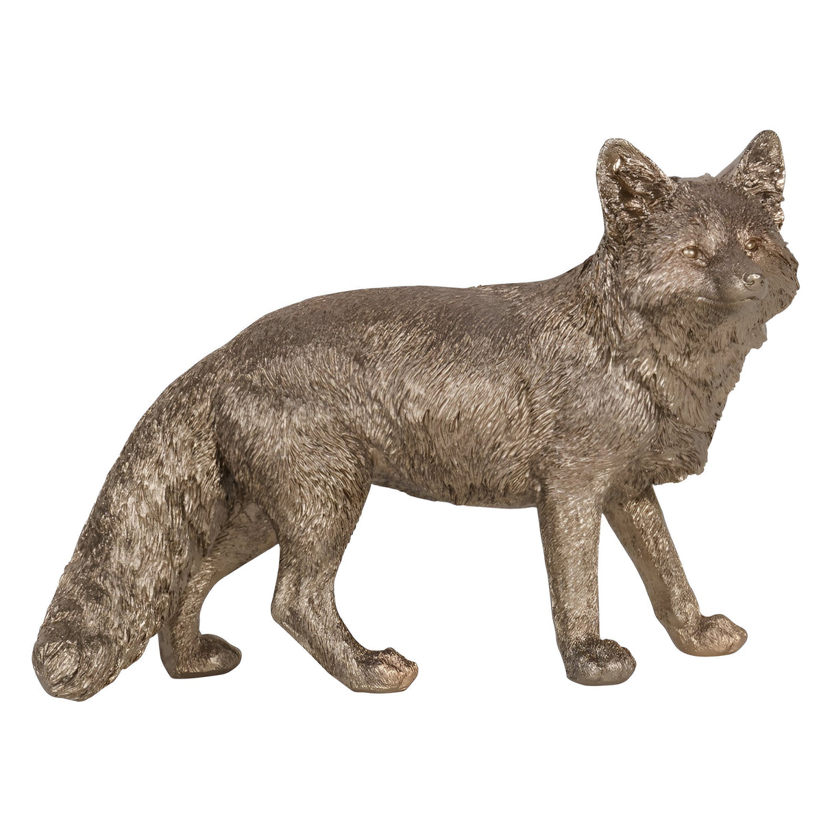 Laura Ashley Antique Gold Standing Fox Figurine - 24cm
