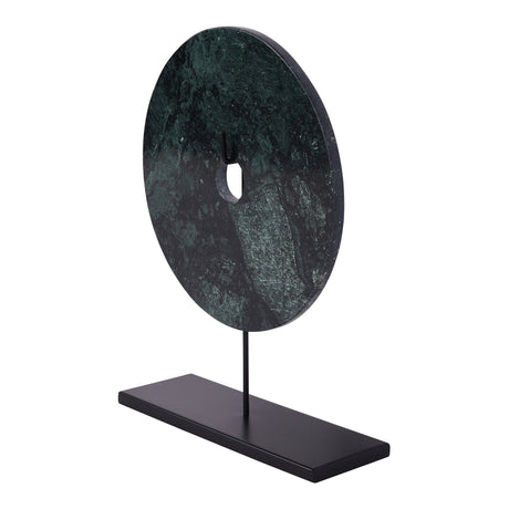 Castello Green Marble Disc Figurine - 41cm
