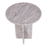 Cavallo Fantasy Marble Side Table - Brown