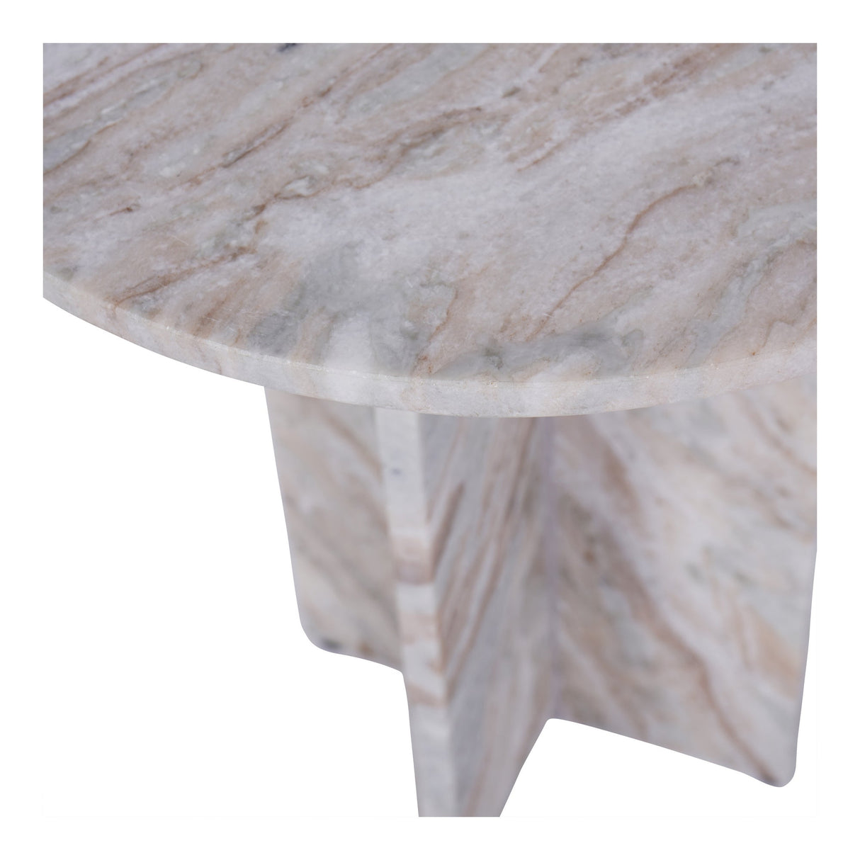Cavallo Fantasy Marble Side Table - Brown