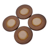 Reactive Glazed Medway Coaster Set of 4 - Ochre