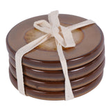Reactive Glazed Medway Coaster Set of 4 - Ochre