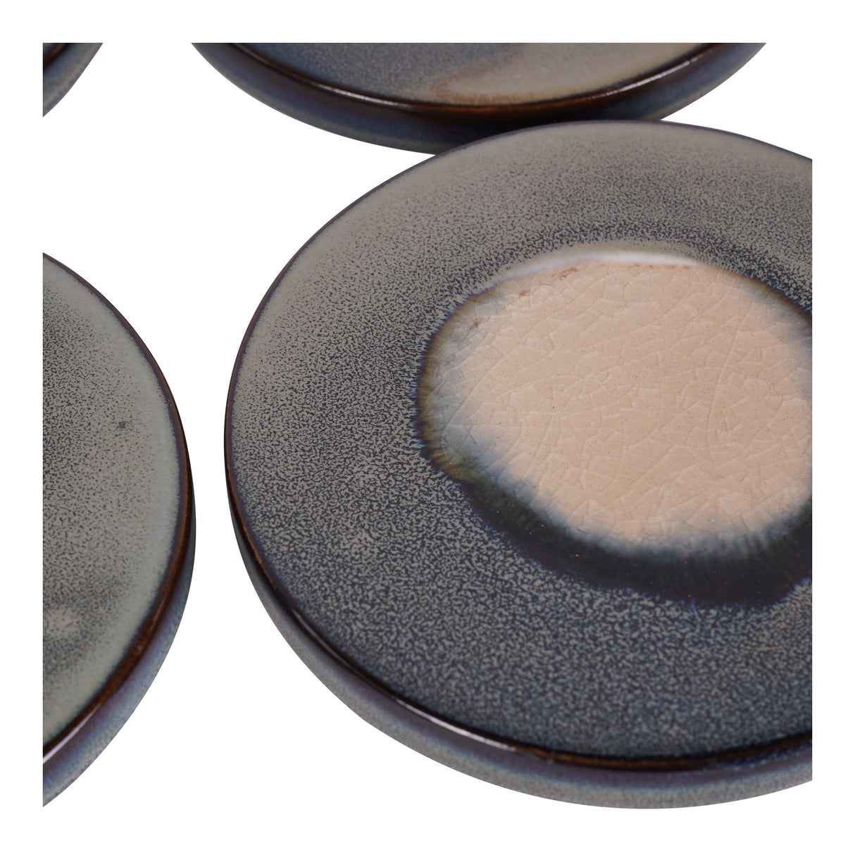 Reactive Glazed Medway Coaster Set of 4 - Blue