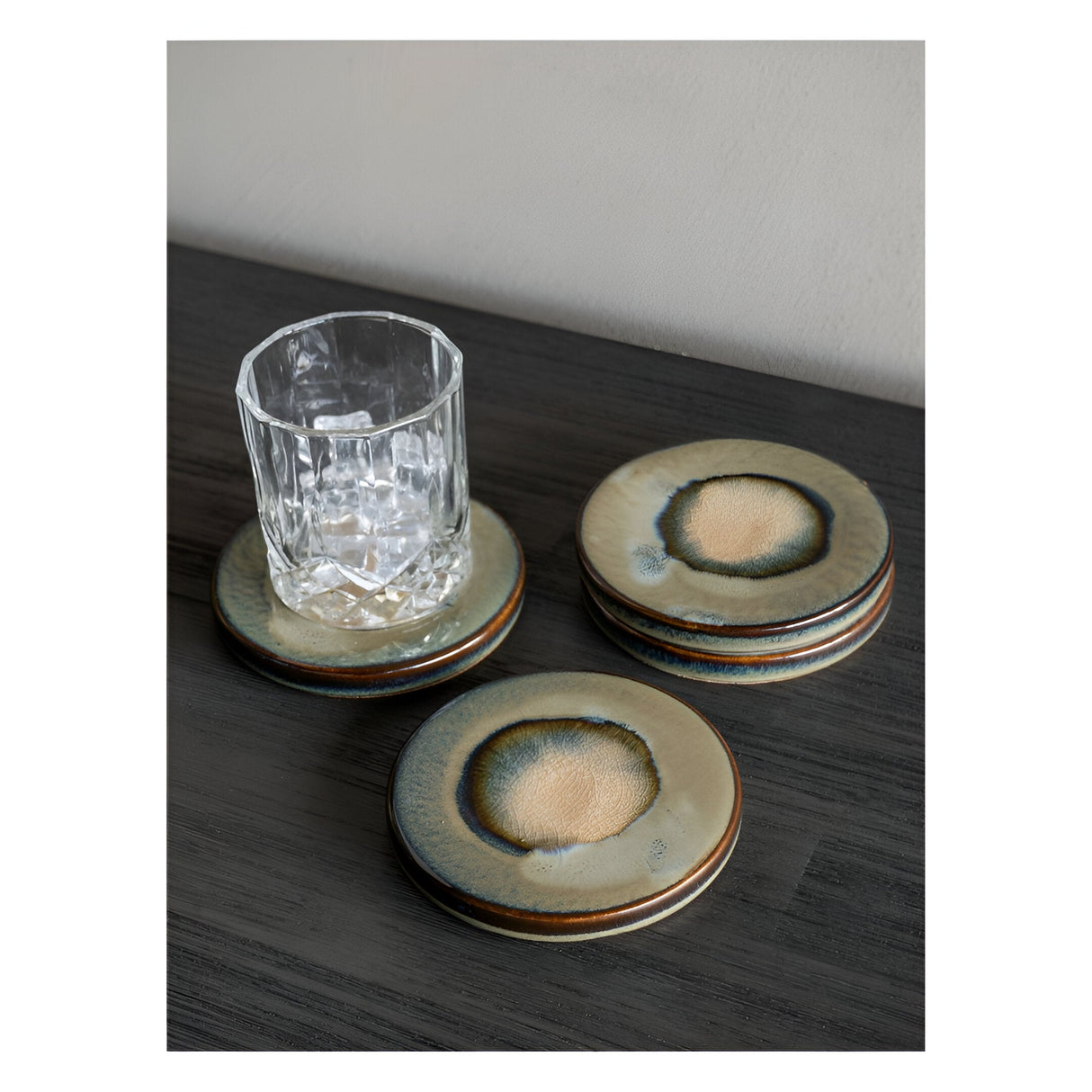 Reactive Glazed Medway Coaster Set of 4 - Blue