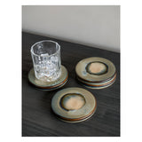 Reactive Glazed Medway Coaster Set of 4 - Blue