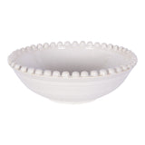 Mediterranean Reactive Glaze Ceramic Bowl - Cream