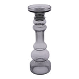 Vitrum Glass Candle Holder 35cm - Grey