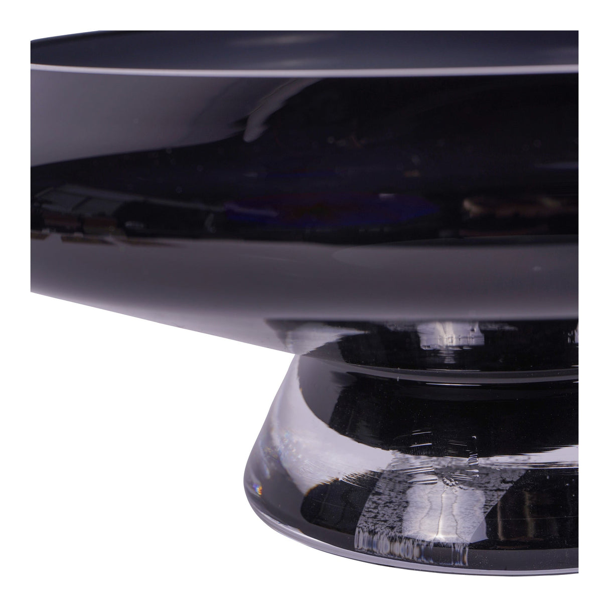 Noir Glass Bowl 26cm - Black