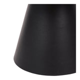 Clifton II Small Coffee Table - Charcoal Black & Dark Travertine