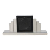 Plaza Nickel Mantel Clock - Silver