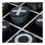 Horn Stack Noughts and Crosses Set - Black