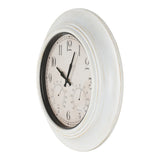 Outdoor Clock With Temperature & Humidity - White
