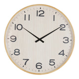 Grain Effect Wall Clock 53cm - Light Natural