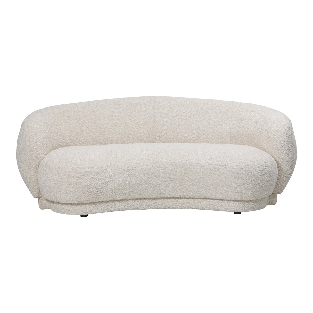 Waverley Curved 2 Seater Mini Sofa - Cream