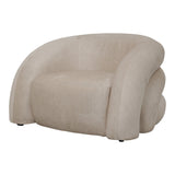 Casa Upholstered Curved Snug Chair - Cream