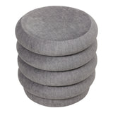 Casa Upholstered Stool - Grey