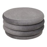 Casa Upholstered Storage Ottoman - Grey