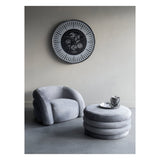 Casa Upholstered Storage Ottoman - Grey