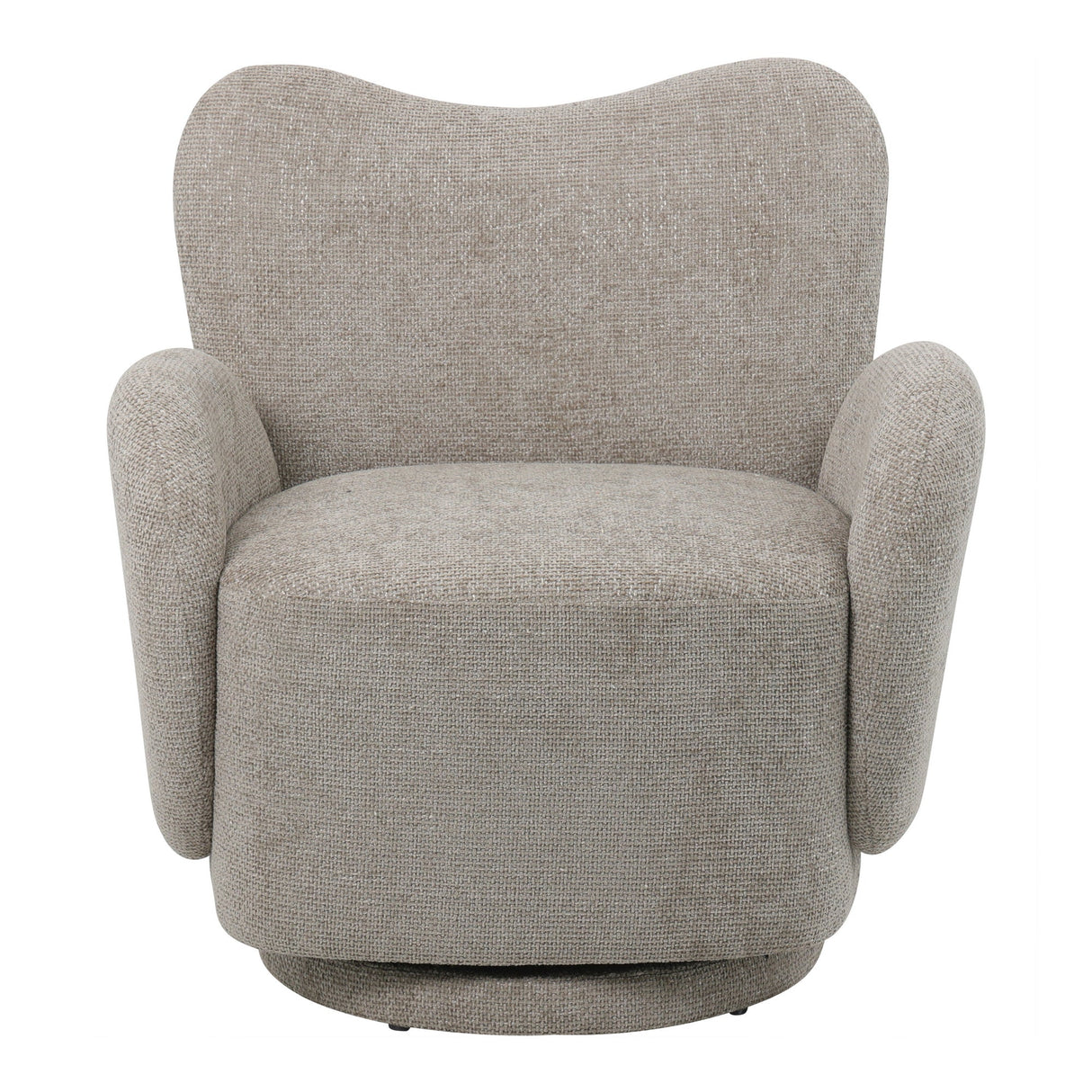 Bingham Upholstered Swivel Chair - Taupe