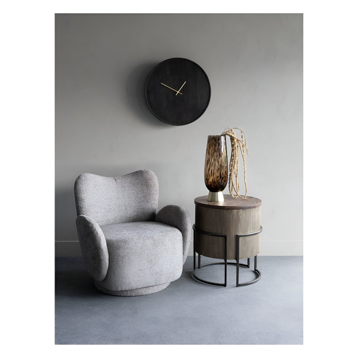 Bingham Upholstered Swivel Chair - Taupe