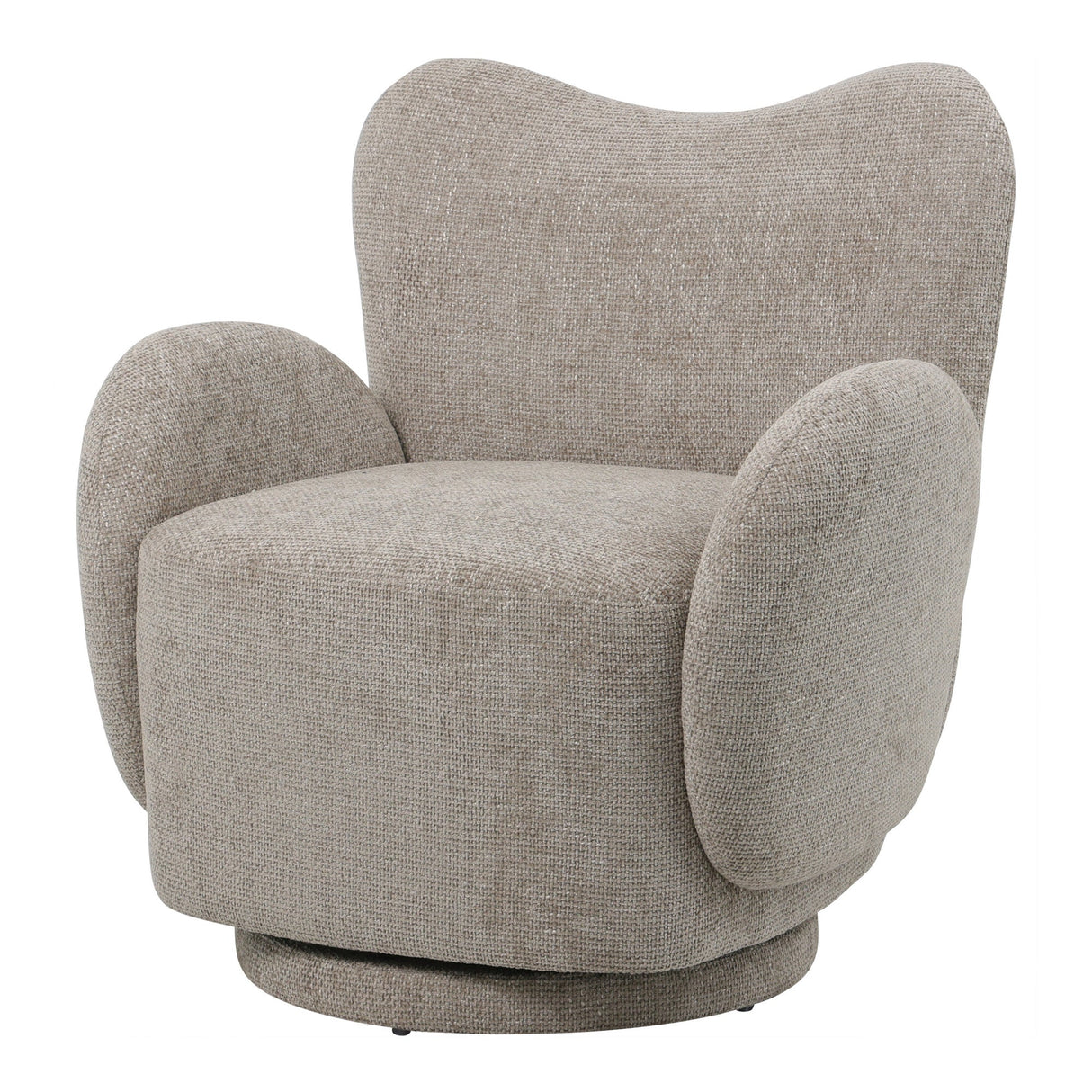 Bingham Upholstered Swivel Chair - Taupe