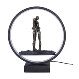 Hugging Couple LED Light Sculpture Lighting Accessory – Bronze