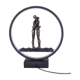 Hugging Couple LED Light Sculpture Lighting Accessory – Bronze
