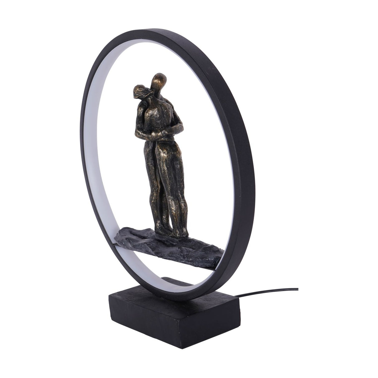 Hugging Couple LED Light Sculpture Lighting Accessory – Bronze