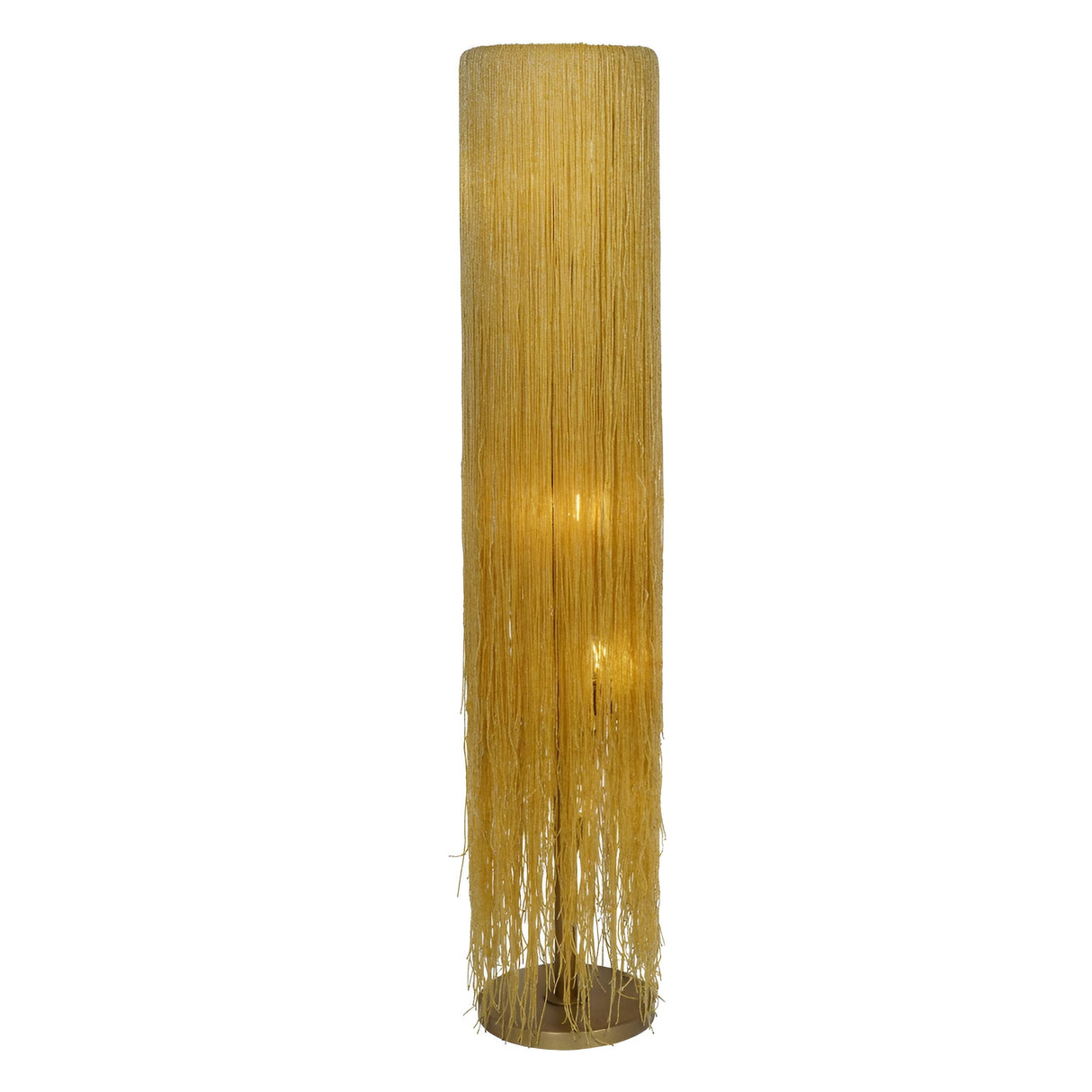 Draper Beaded Glass Floor Lamp - Gold