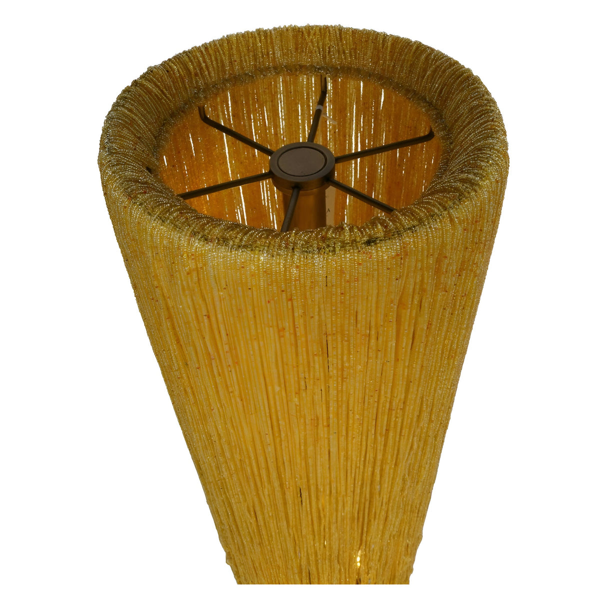 Draper Beaded Glass Floor Lamp - Gold
