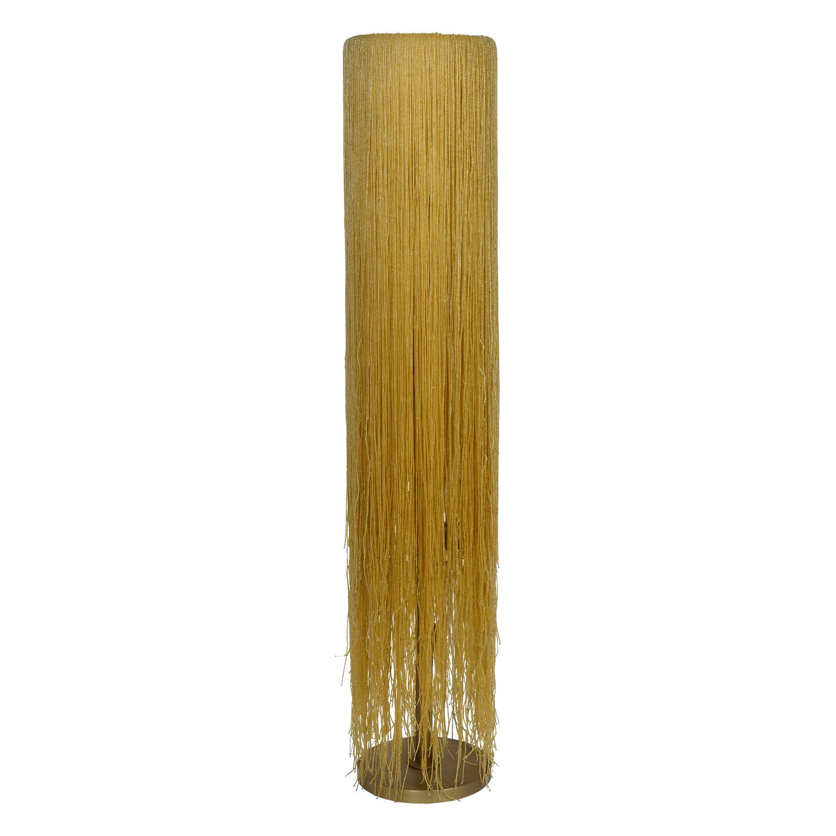 Draper Beaded Glass Floor Lamp - Gold