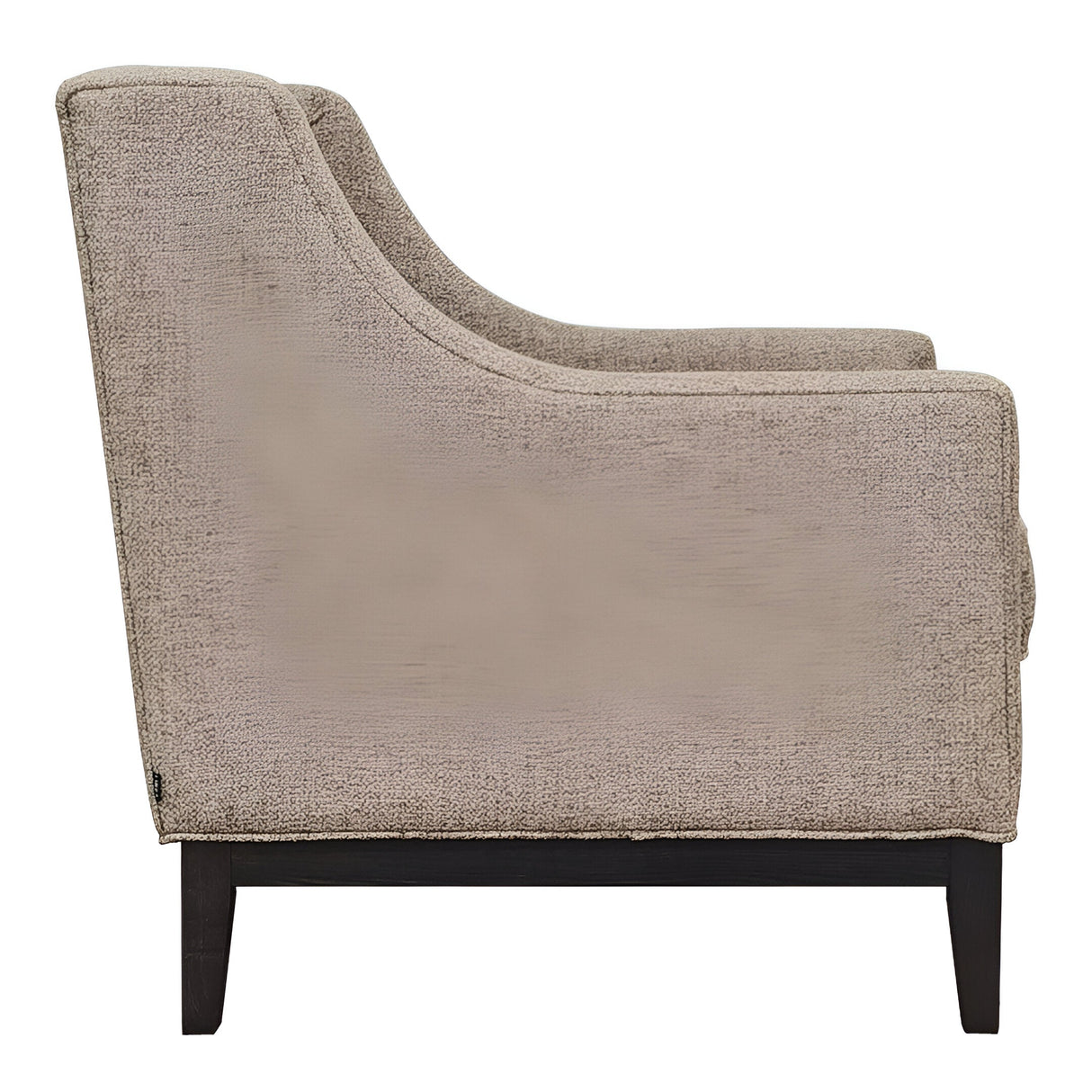 Theodore Buttoned Armchair - Dark Taupe
