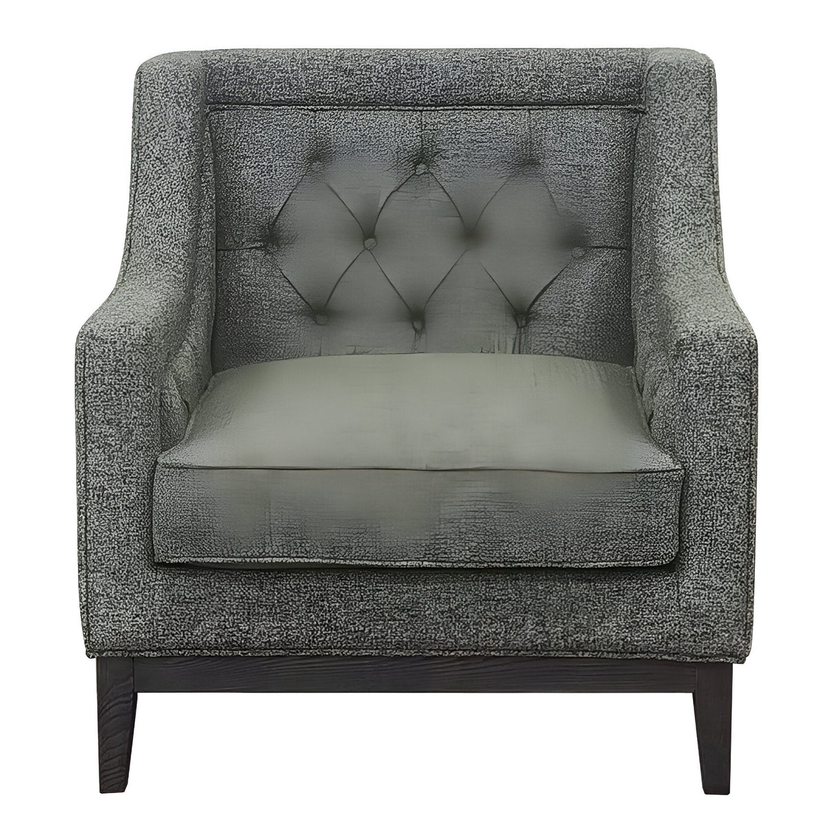 Theodore Buttoned Armchair - Forest Green
