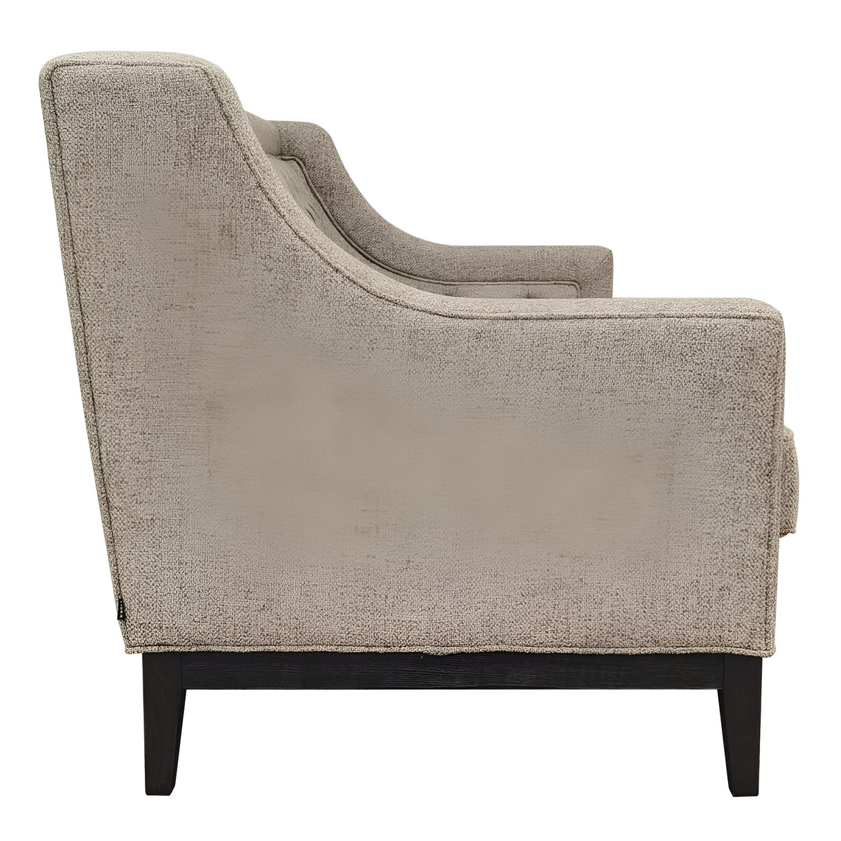 Theodore Buttoned 3 Seater Sofa - Dark Taupe