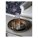 Laura Ashley Set of 2 Whinfell Mirrored Trays - Silver