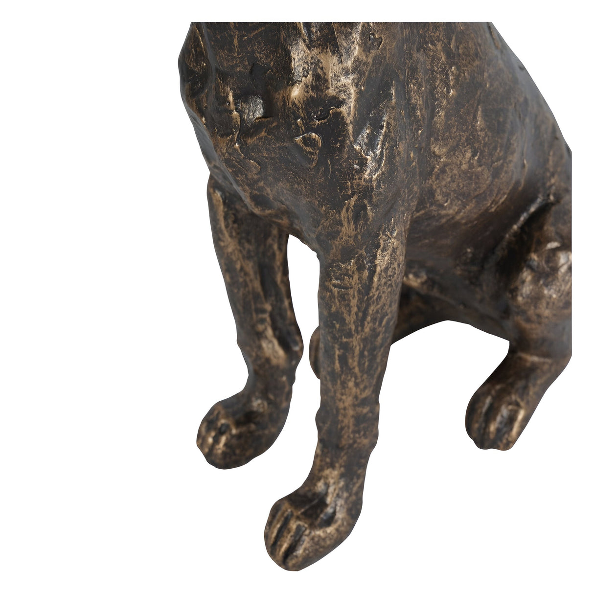 Laura Ashley Bronze Large Sitting Dog Figurine - 27cm