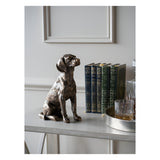 Laura Ashley Bronze Large Sitting Dog Figurine - 27cm