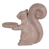 Laura Ashley Resin Squirrel Candleholder - Natural