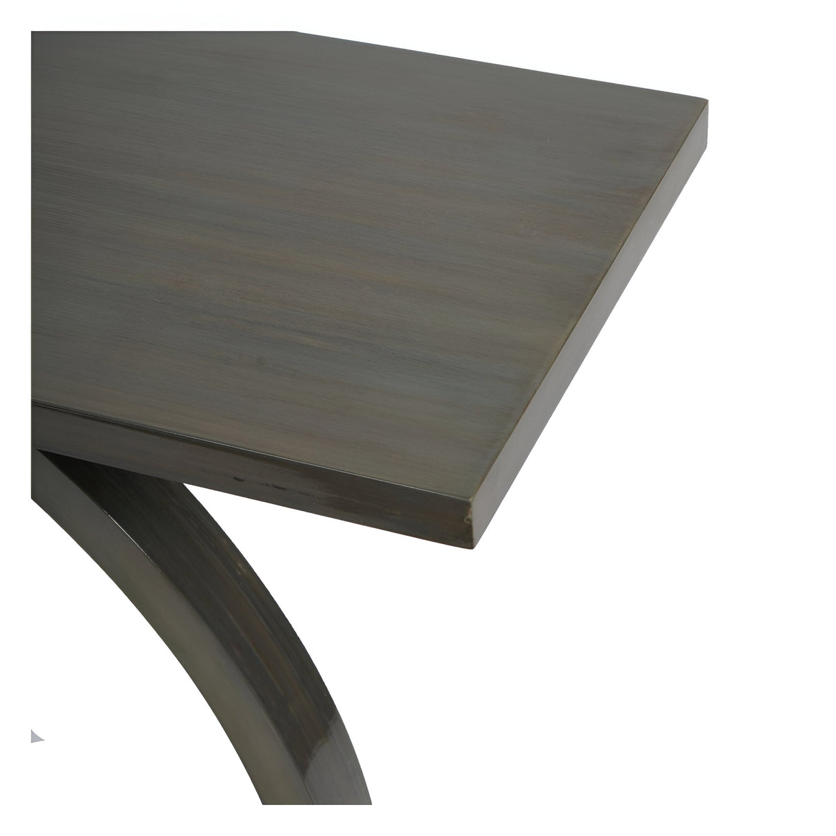 Lacquer Console Table - Olive & Bronze
