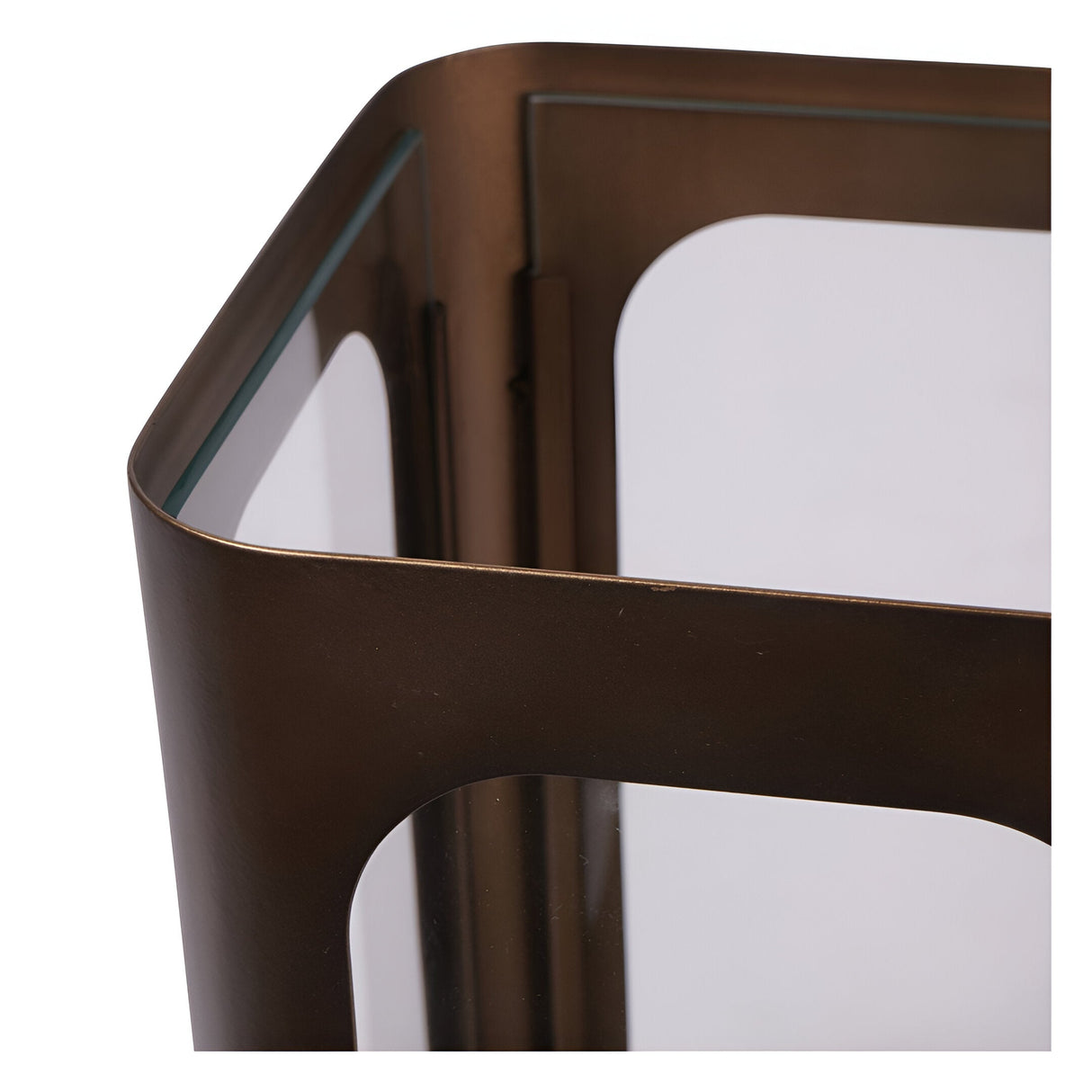 Thorpe Metal & Glass Hurricane Small 28cm - Gold