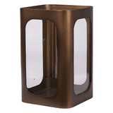 Thorpe Metal & Glass Hurricane Small 28cm - Gold