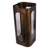 Thorpe Metal & Glass Hurricane Medium 53cm - Gold