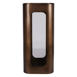 Thorpe Metal & Glass Hurricane Medium 53cm - Gold