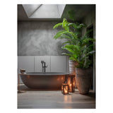 Thorpe Metal & Glass Hurricane Medium 53cm - Gold